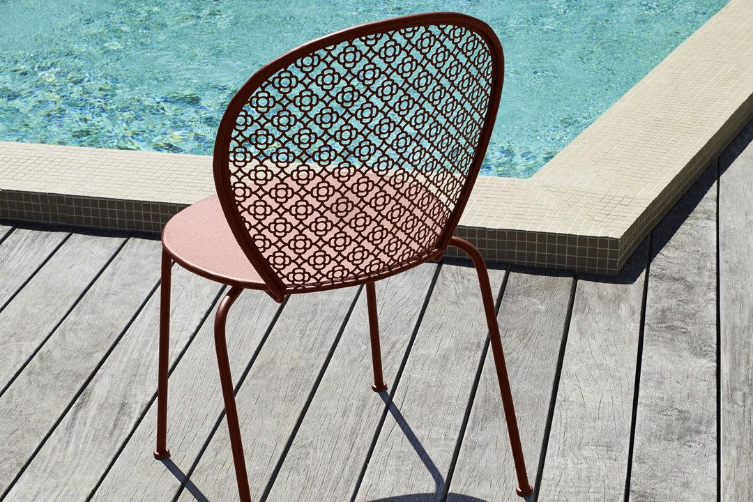 chaise metal, chaise design, chaise terrasse